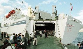 N. Korean ship leaves Hokkaido for tour